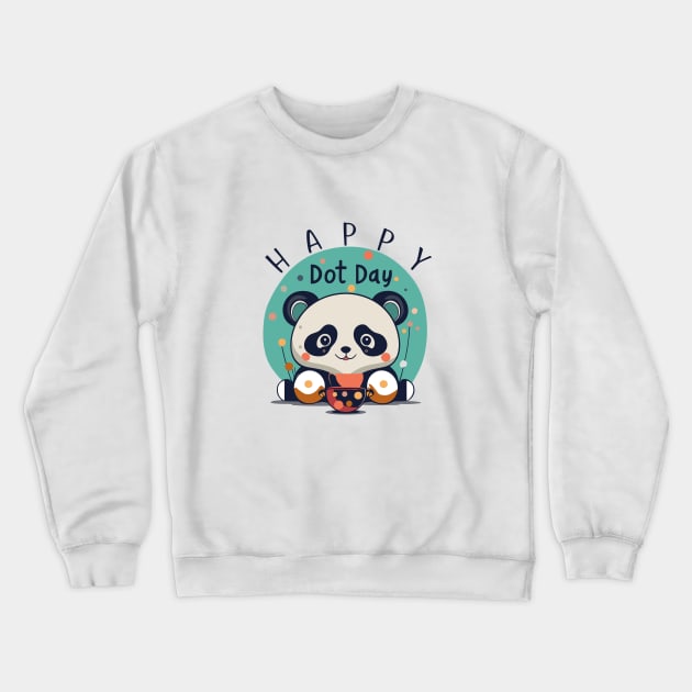 Happy Dot Day Crewneck Sweatshirt by DesignerDeskStd